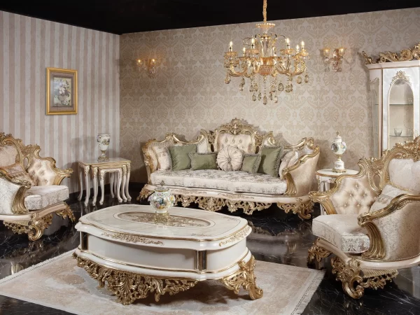 İmparator Krem Koltuk Takımı